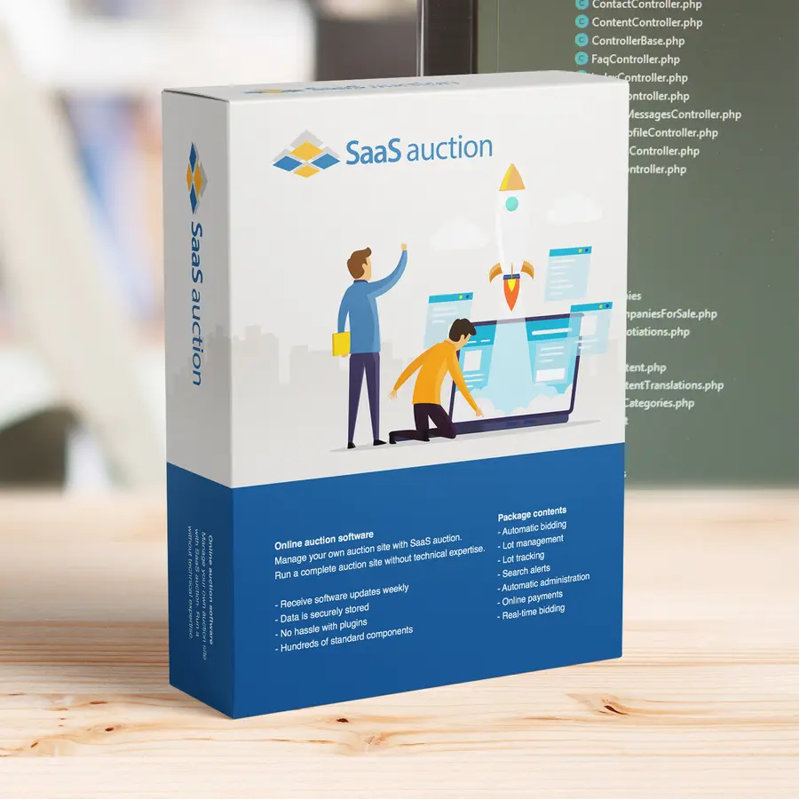 Logiciel de vente aux enchères SaaS